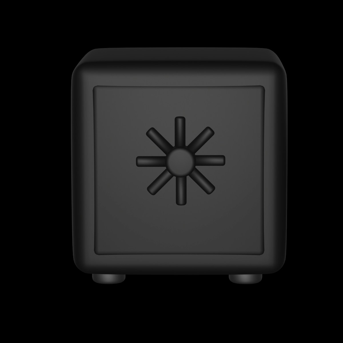 A black and white photo of a square object